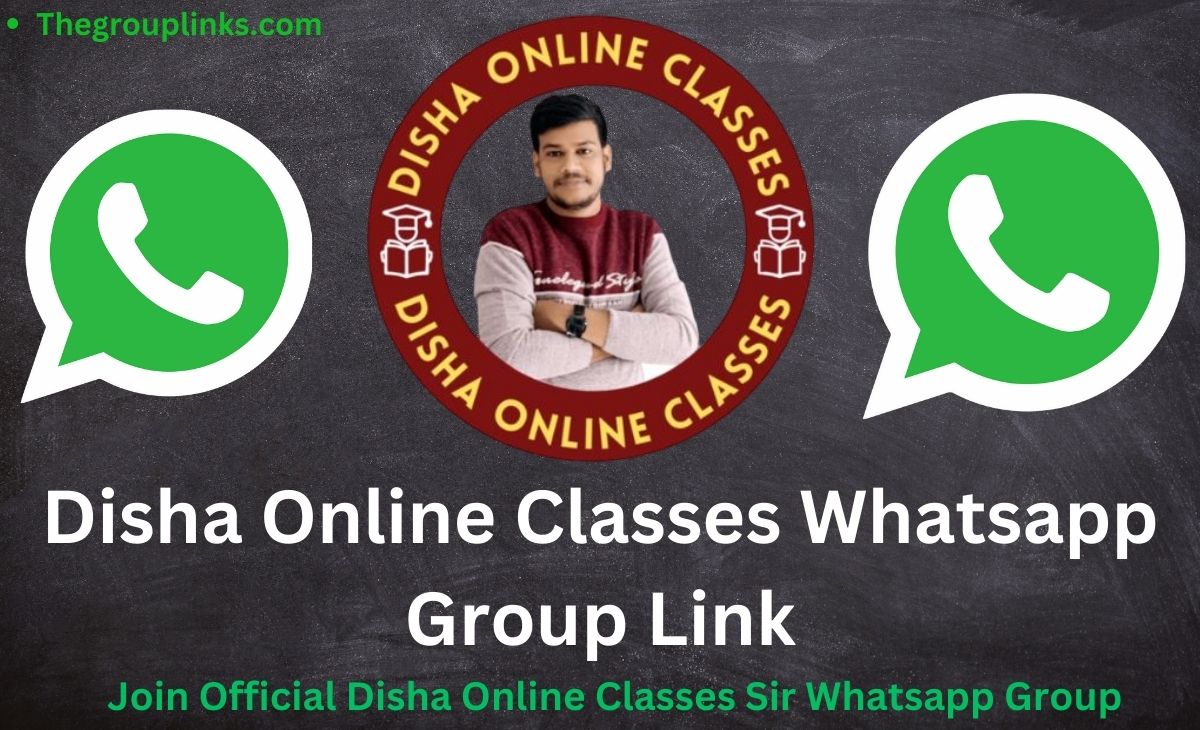 Disha Online Classes Whatsapp Group Link
